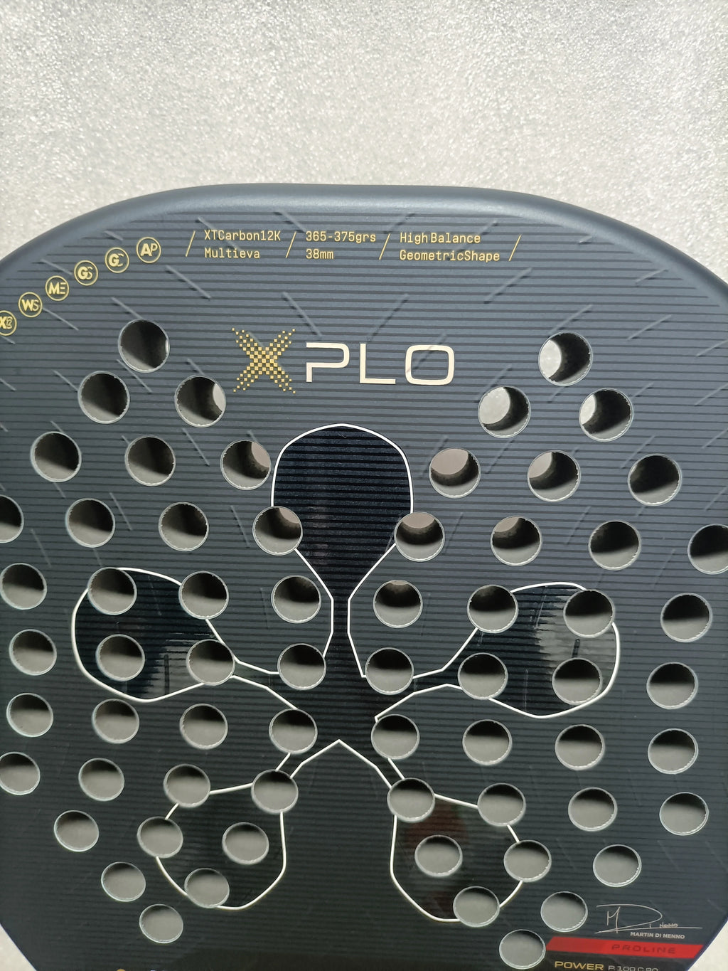 Pala de Pádel de Fibra de Carbono con Núcleo de Espuma EVA Memory Flex Raqueta de Pádel Ligera