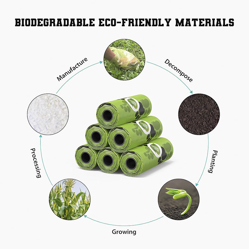 Nuevas bolsas biodegradables para excrementos de perro a granel, bolsas de caca perfumadas Biobase, bolsas degradables para desechos de gato, dispensador de excrementos de perro, regalos