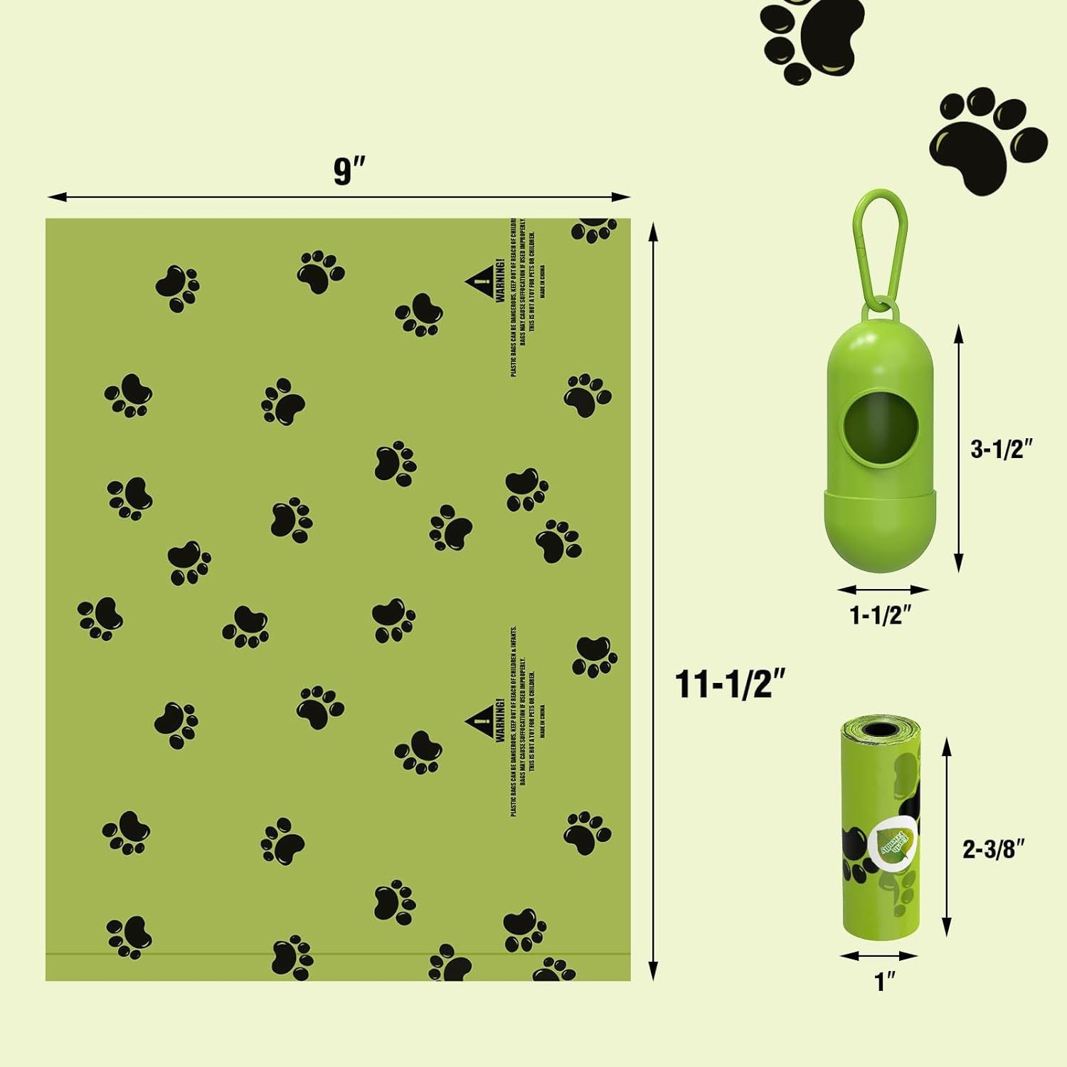Nuevas bolsas biodegradables para excrementos de perro a granel, bolsas de caca perfumadas Biobase, bolsas degradables para desechos de gato, dispensador de excrementos de perro, regalos