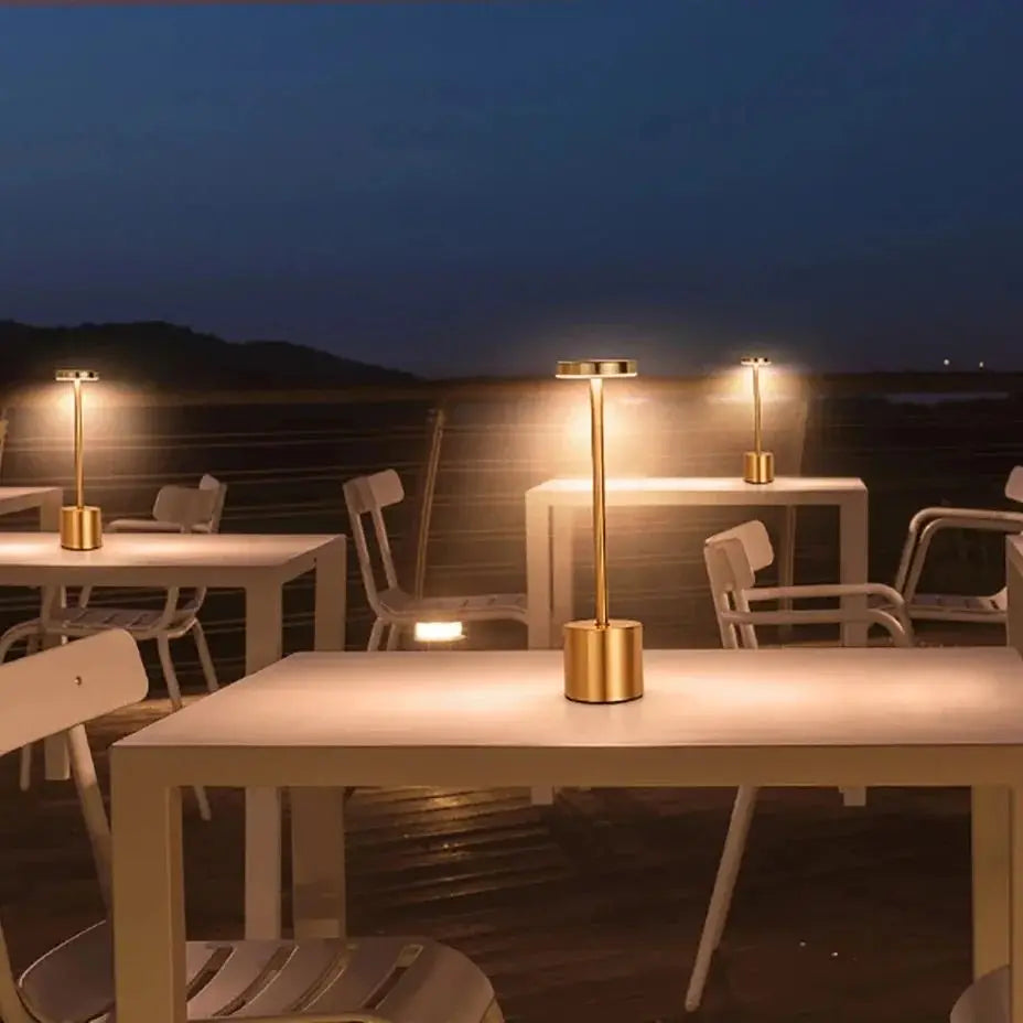 Lámpara de mesa clásica, luz nocturna recargable por USB, 3 colores, regulable, táctil, lámpara de escritorio, lámpara de mesita de noche, cafetería, club