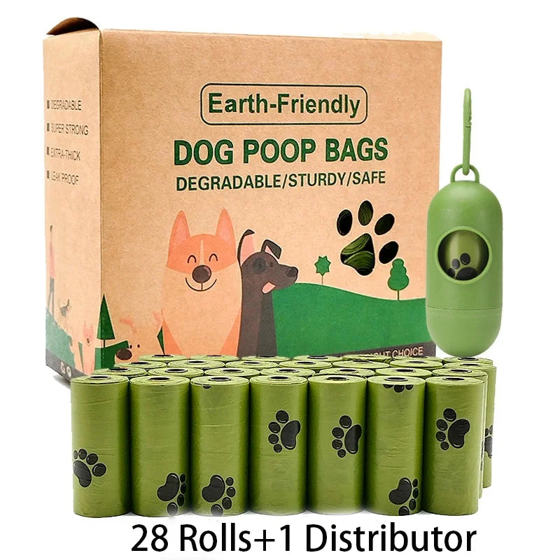 Nuevas bolsas biodegradables para excrementos de perro a granel, bolsas de caca perfumadas Biobase, bolsas degradables para desechos de gato, dispensador de excrementos de perro, regalos