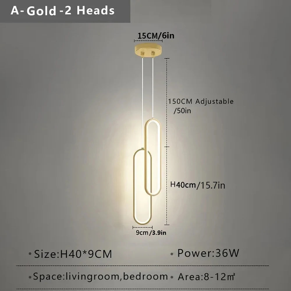 Minimalist Pendant Light  For Hotel Bar Decoration Aluminium Nordic Pendant Lamp For Kitchen Island Bar Chandelier Coffee Shop