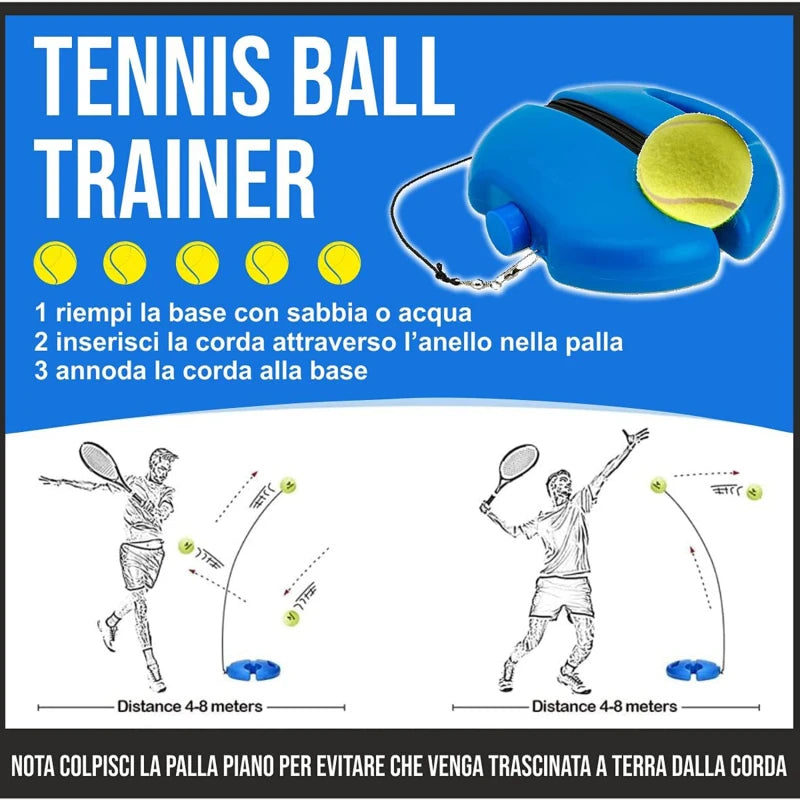 Pelota de rebote para entrenador de tenis con cuerda, base de estudio personal, amortiguador de tenis, herramienta de entrenamiento, equipo de ejercicio