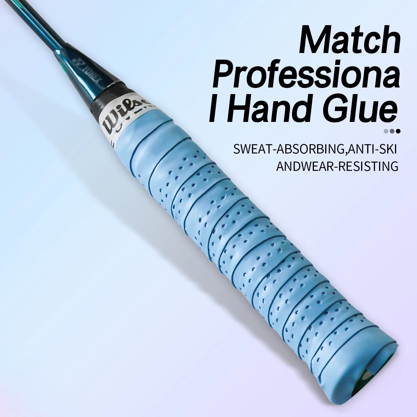 Pack de 12 overgrips perforados W Padel Pro para un agarre y comodidad mejorados, con tacto suave y diseño perforado en