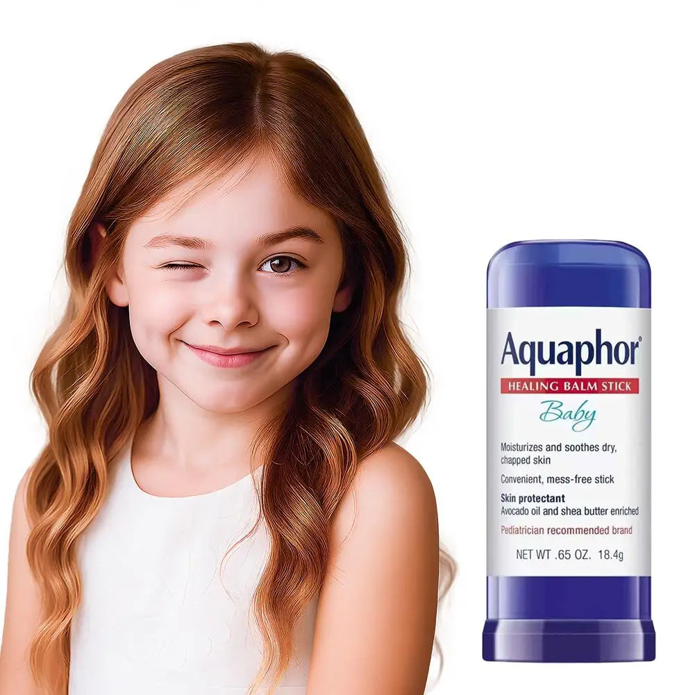 Aquaphor Baby Healing Balm Stick 18,4 g - Aceite de Aguacate Manteca de Karité Calma la Piel Seca y Agrietada Hipoalergénico Cuidado de la Piel Multiusos
