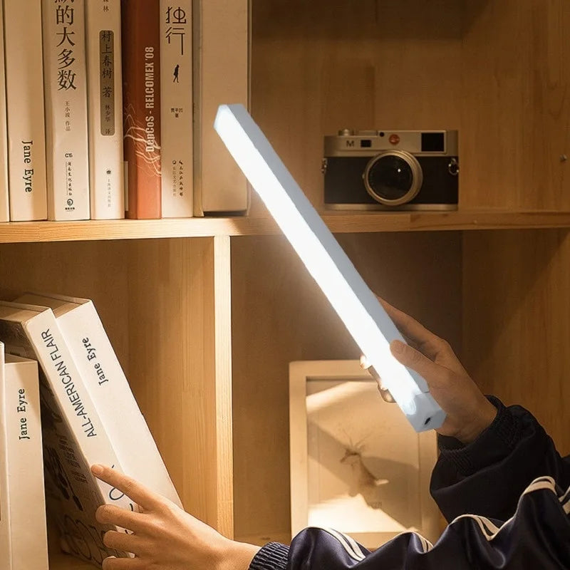 Luz de barra LED con sensor de movimiento, recargable por USB, inalámbrica, luz nocturna por inducción, lámpara de gabinete magnética portátil sin cable para cocina