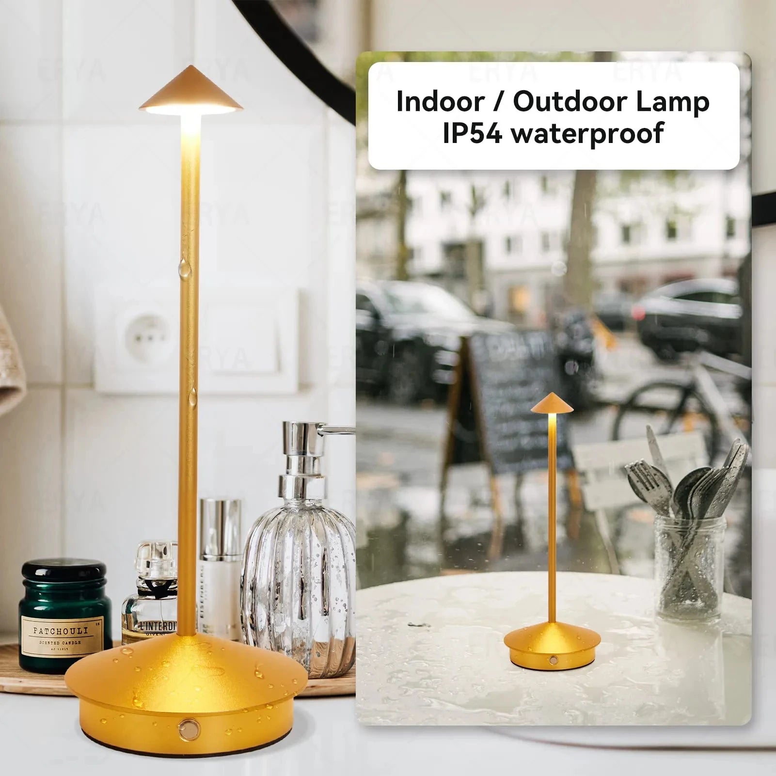 Type-C Rechargeable Table Lamp Creative Dining Touch Led Hotel Bar Coffee Pina pro Table Lamp Lampada Da Tavolo Decorative Lamp