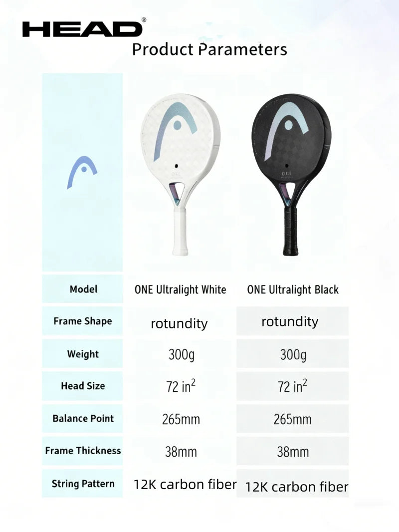 Raqueta de Pádel HEAD de Fibra de Carbono, Serie SPEED, Raqueta de Tenis Padel para Adultos, Forma de Lágrima, Nueva Raqueta de Pádel 2025