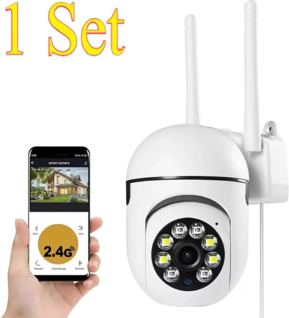 Cámara PTZ de vigilancia de seguridad inalámbrica IP Wifi de 8MP, zoom 4X, seguimiento, audio bidireccional, cámara de visión nocturna a color HD