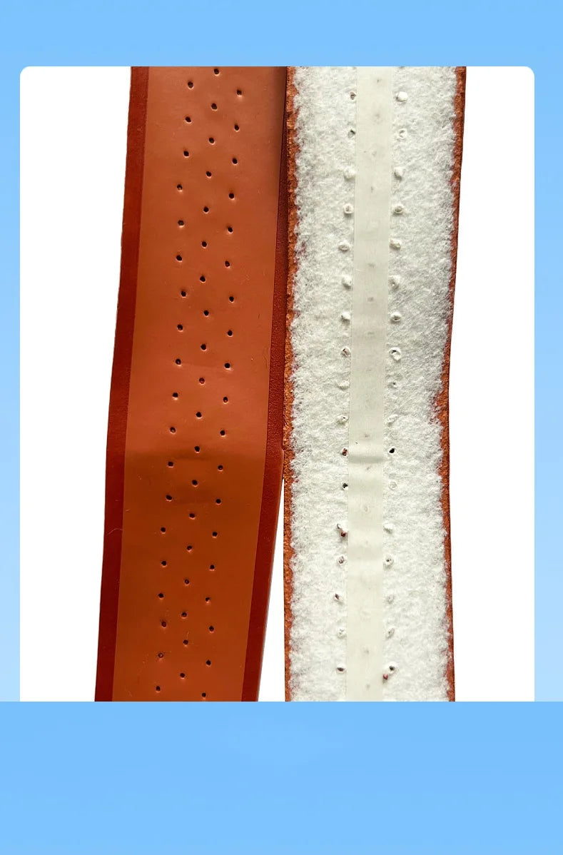 4 Pcs Brown Thick Tennis Grips Non-slip Perforated Badminton Grips Pickleball Racket Overgrip  Padel