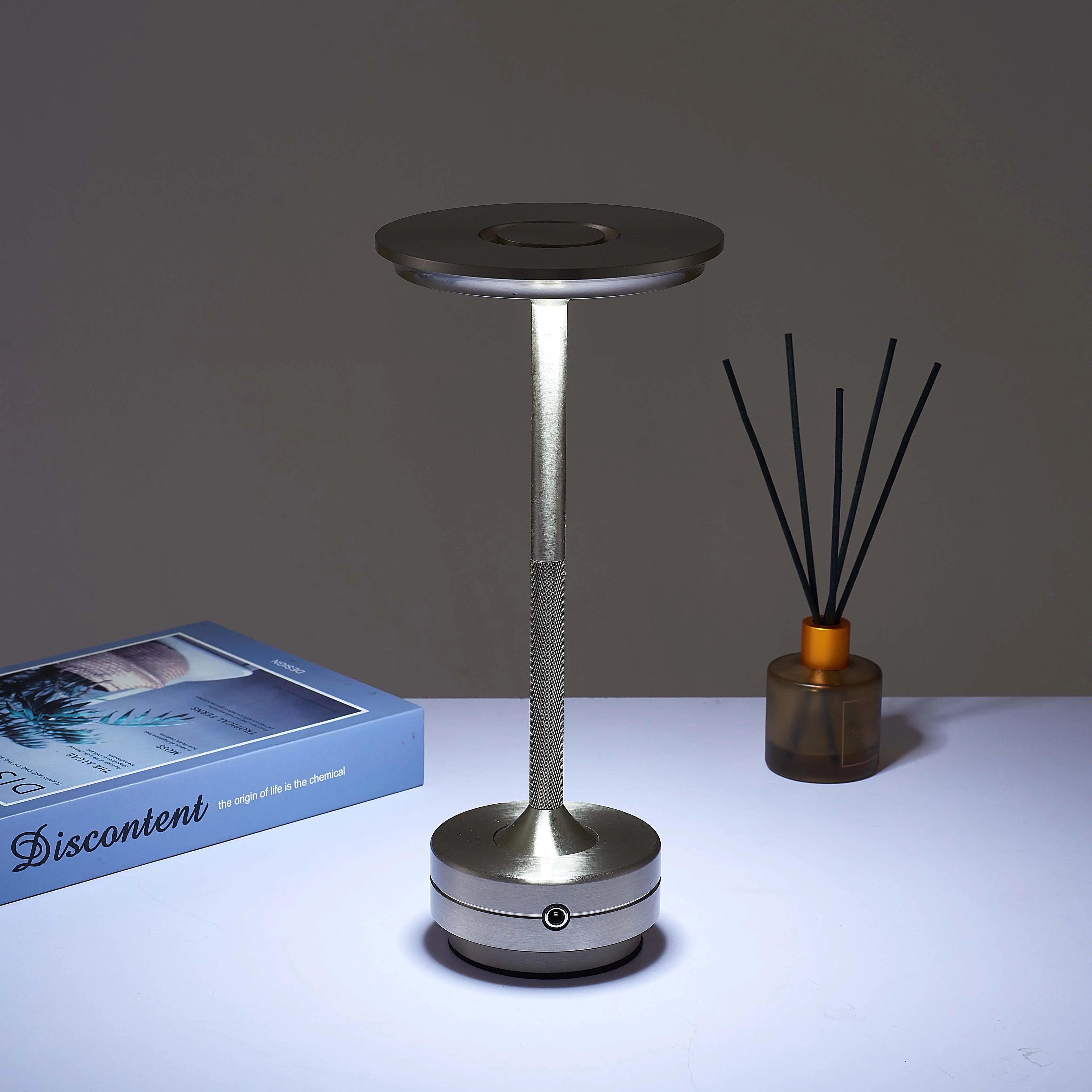 Lámpara de mesa recargable nórdica TrendyHome, lámpara LED táctil, decoración de mesa de café, decoración de dormitorio para estudio, luz de escritorio bonita para mesita de noche