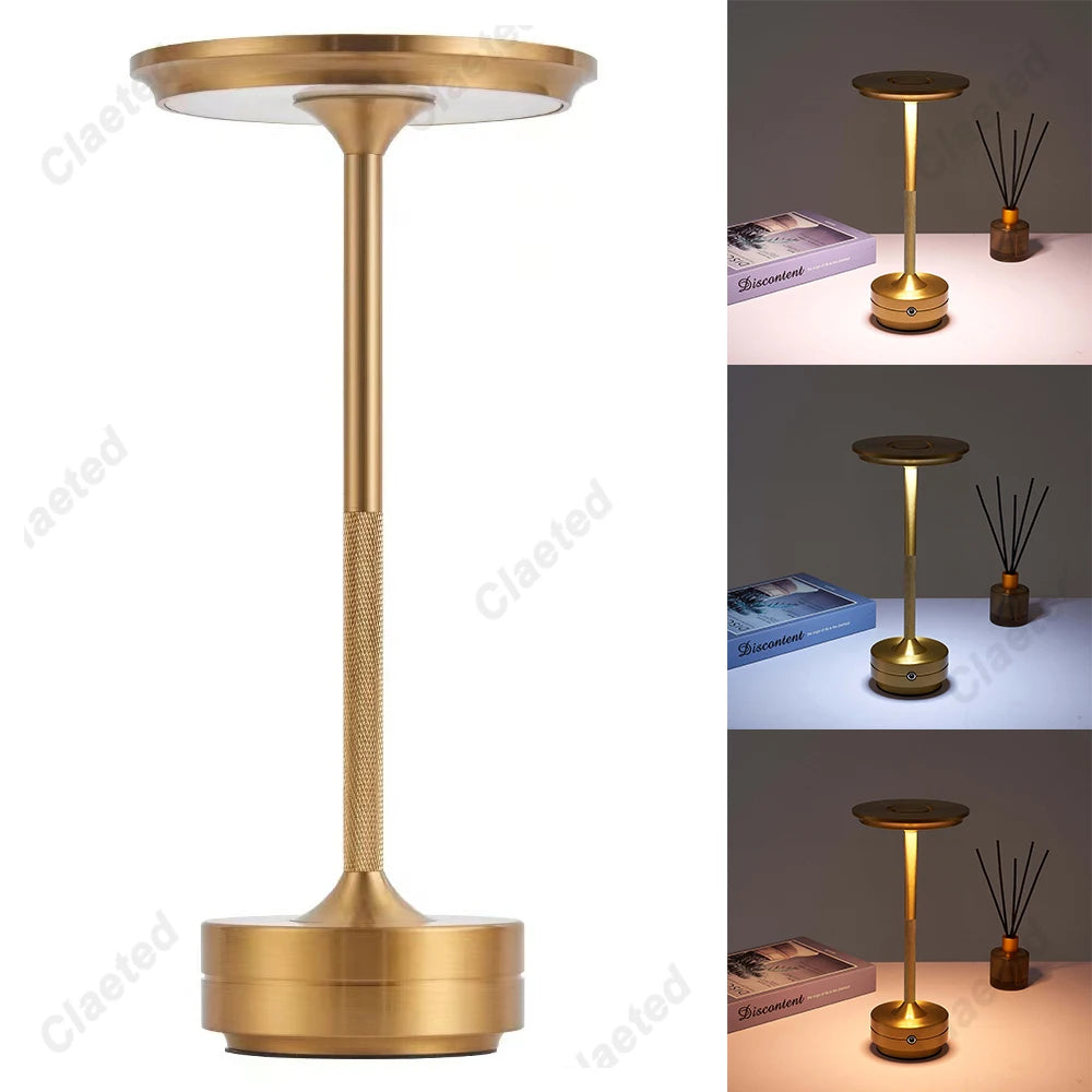 Lámpara de mesa recargable nórdica TrendyHome, lámpara LED táctil, decoración de mesa de café, decoración de dormitorio para estudio, luz de escritorio bonita para mesita de noche