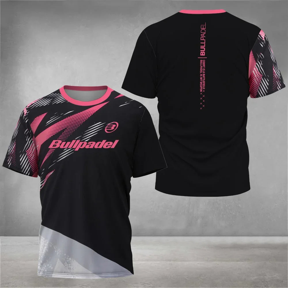 Cool Padel Camiseta Transpirable de Manga Corta Secado Rápido para Verano, Top de Calle para Hombre, Camiseta de Tenis para Exteriores, Nueva Colección Fitness