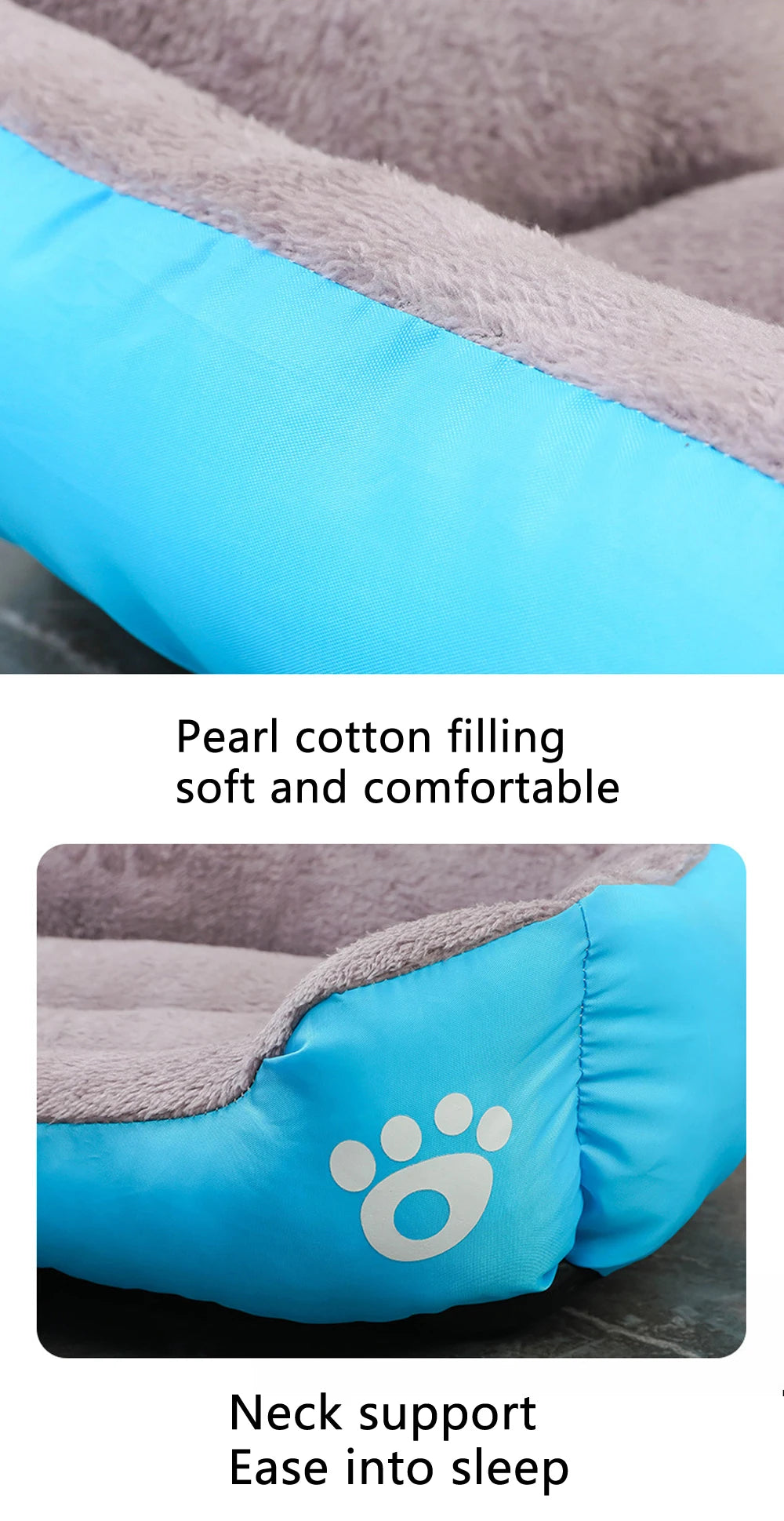 Sofá suave cuadrado grande para perros, casa elástica para perros, cojín, cama cálida de invierno para perros medianos, lavable, accesorios para casa de gatos.