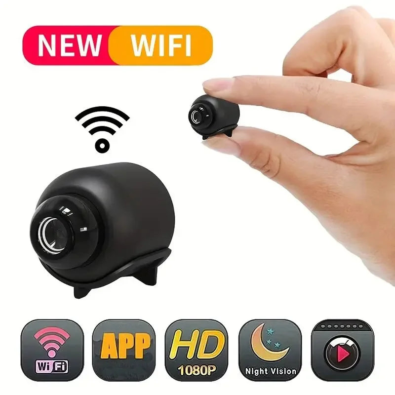 Minicámara X5 1080P HD Wifi Inalámbrica Visión Nocturna Detección de Movimiento Cámara de Video Videocámara de Seguridad para el Hogar Grabadora de Audio y Video