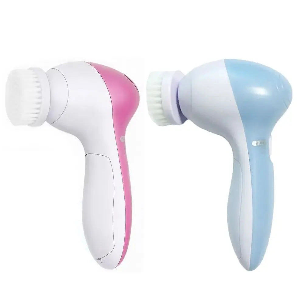 Eléctrico 5 EN 1 Limpiador Facial Eléctrico Cepillo Máquina de Lavado Spa Cuidado de la Piel Masaje Limpieza de Puntos Negros Herramientas Limpiadoras Faciales