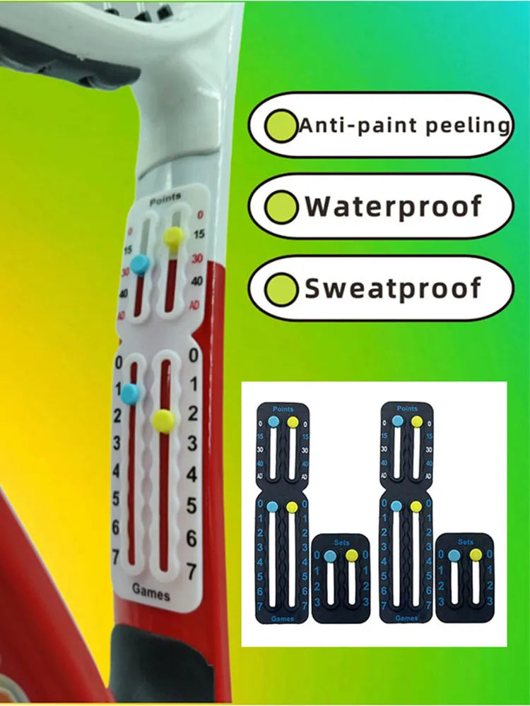 Original Small Score Board For Tennis Padel Racket Lightweight Patent Certified Anti-Paint Peeling Scorekeeper for Amateurs