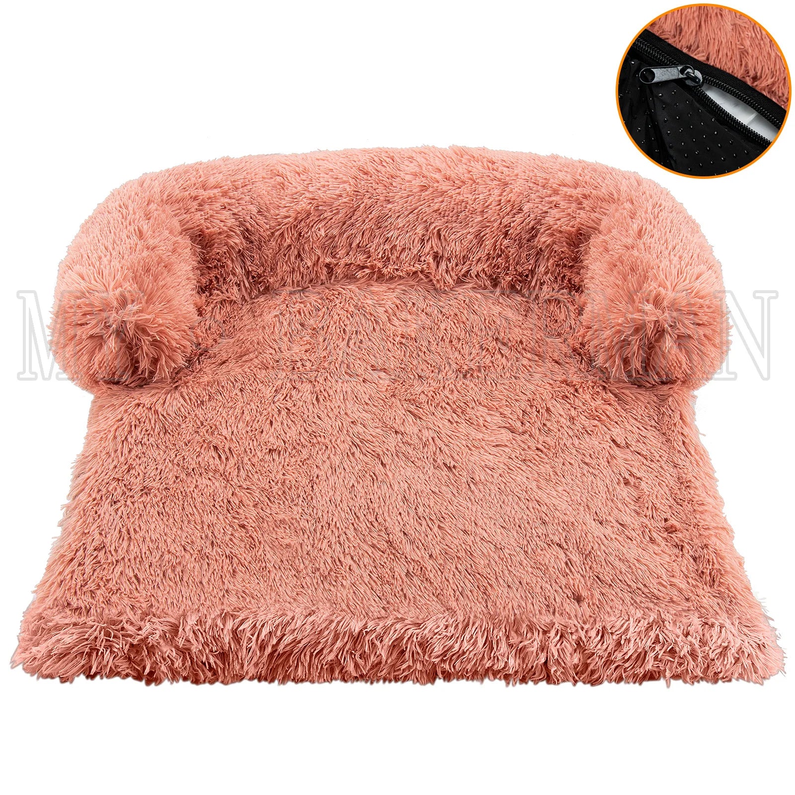 S-XXL Sofá Cama para Perros, Cama Calmante para Mascotas, Nido Cálido Lavable, Protector de Muebles Suave, Manta para Gatos, Cama Sofá para Perros Grandes
