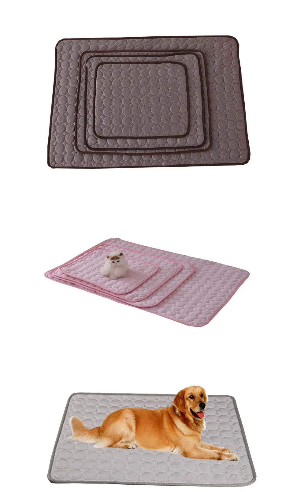 Colchoneta Refrescante para Perros, Cama Fría de Verano para Mascotas, Tamaño Extra Grande Para Perros Pequeños y Grandes, Accesorios para Mascotas, Manta Duradera para Gatos, Manta de Hielo para Gatos y Sofás