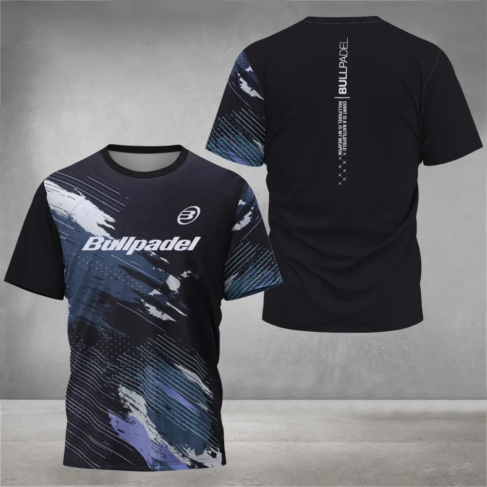 Cool Padel Camiseta Transpirable de Manga Corta Secado Rápido para Verano, Top de Calle para Hombre, Camiseta de Tenis para Exteriores, Nueva Colección Fitness