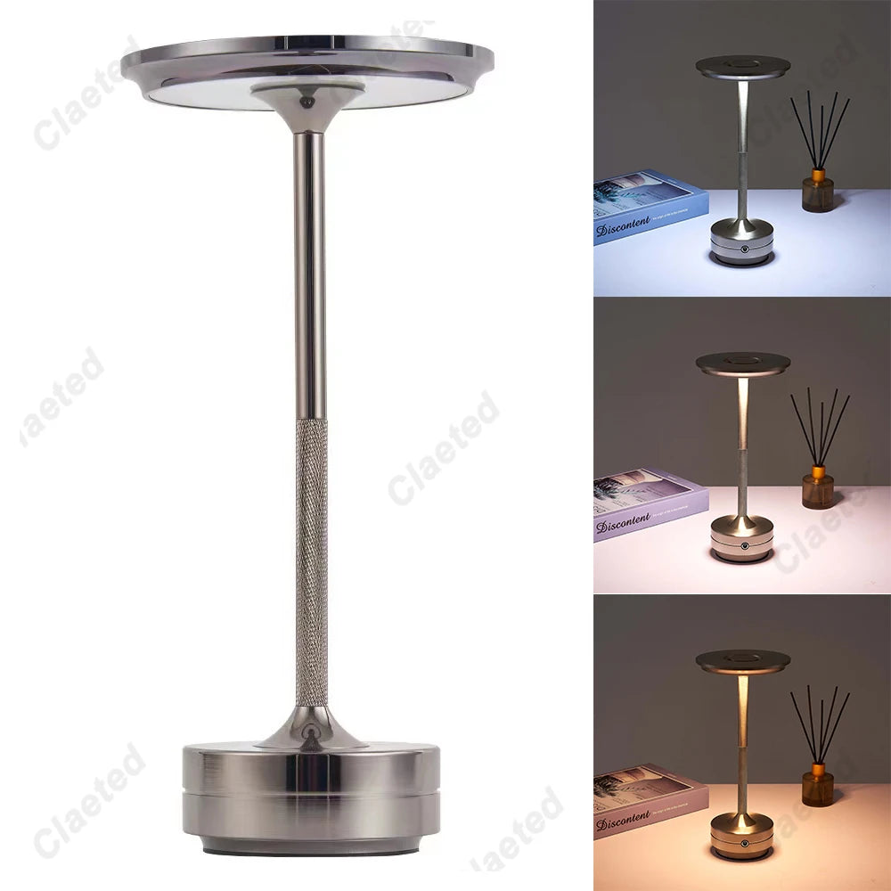 Lámpara de mesa recargable nórdica TrendyHome, lámpara LED táctil, decoración de mesa de café, decoración de dormitorio para estudio, luz de escritorio bonita para mesita de noche