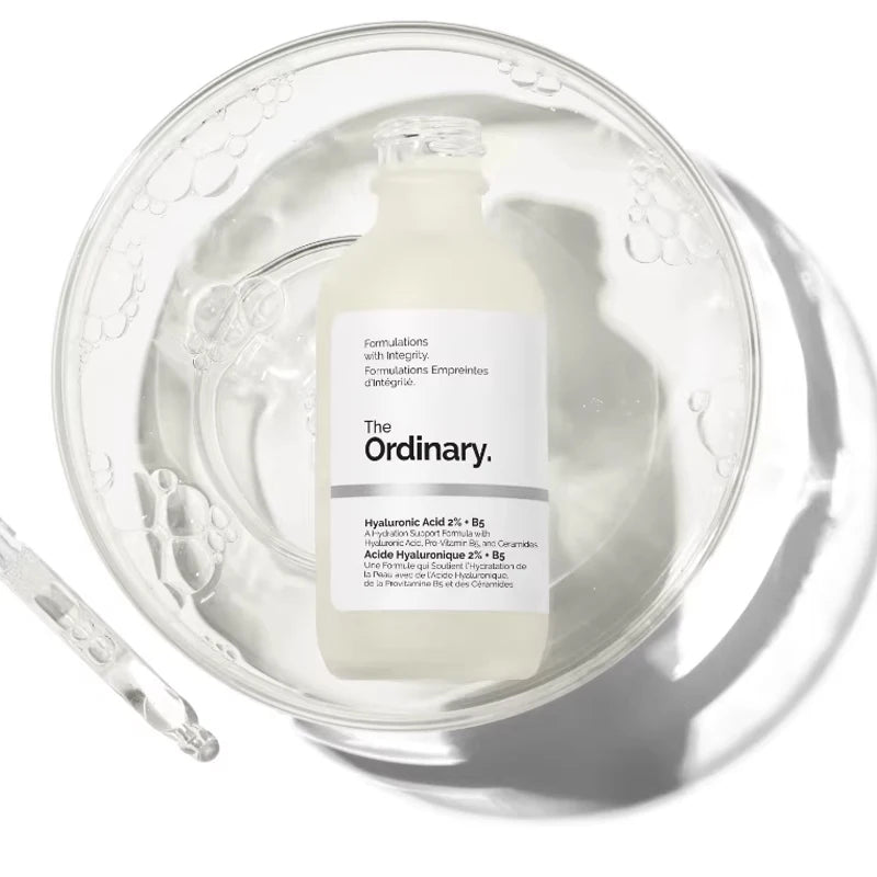 Suero Hidratante de Ácido Hialurónico 2% + B5 con Ceramidas, Esencia Líquida, Atenúa Líneas Finas, Reafirma y Nutre la Piel Sensible 30ML
