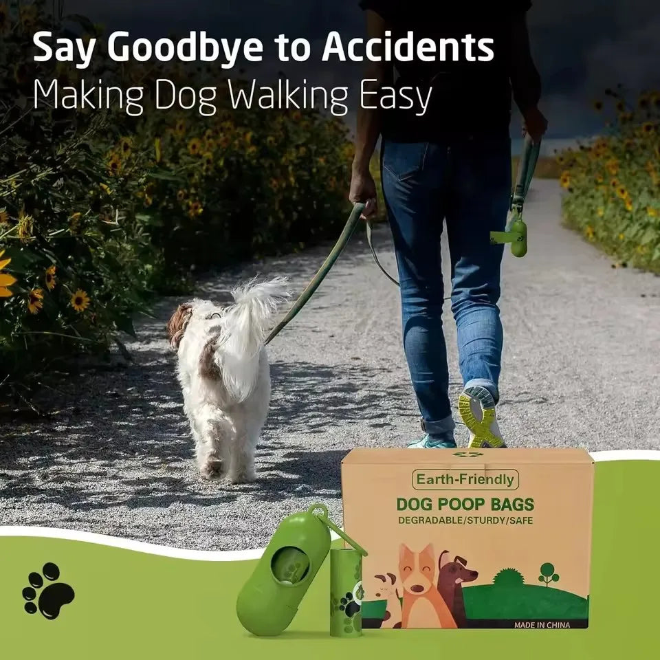 Nuevas bolsas biodegradables para excrementos de perro a granel, bolsas de caca perfumadas Biobase, bolsas degradables para desechos de gato, dispensador de excrementos de perro, regalos