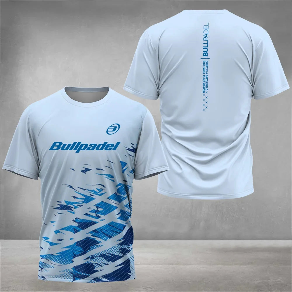 Cool Padel Camiseta Transpirable de Manga Corta Secado Rápido para Verano, Top de Calle para Hombre, Camiseta de Tenis para Exteriores, Nueva Colección Fitness