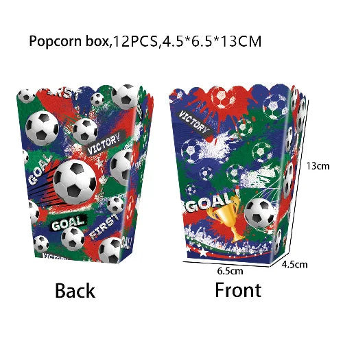 Fiesta Patitas Fútbol Cumpleaños Vajilla Taza Plato Servilleta Fútbol Cumpleaños Kit Globo Llavero Decoración de fiesta para cumpleaños decoración de fútbol
