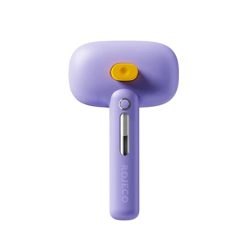 Cepillo de vapor eléctrico ROJECO para mascotas, cepillo pulverizador para perros y gatos, peine para eliminar el pelo de mascotas, herramienta de aseo para mascotas, cepillo de niebla de agua removedor de pelo