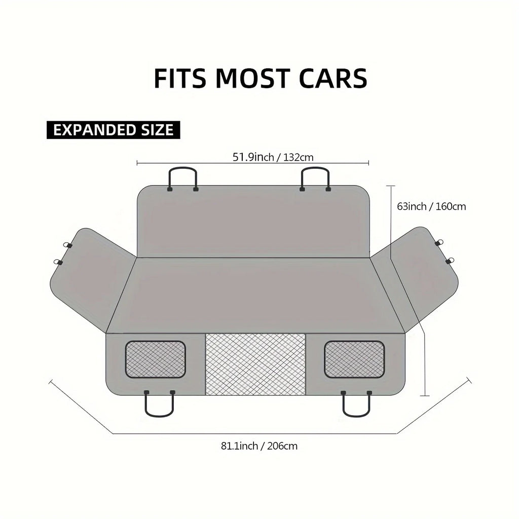 Funda de asiento de coche para perros, funda de asiento impermeable para mascotas, hamaca, a prueba de arañazos, antideslizante, duradera, suave, para asientos traseros de mascotas