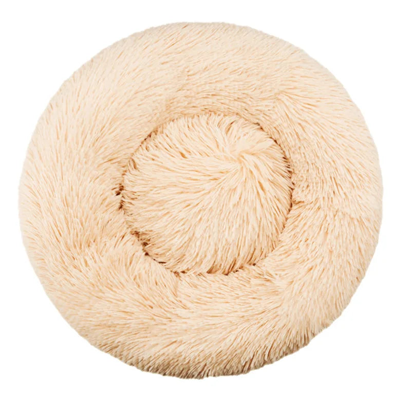 Cama redonda para perro, cama cálida de invierno para gato, cesta de felpa para perro, cama lavable para mascotas, para perros pequeños, medianos, grandes, sofá para gatos