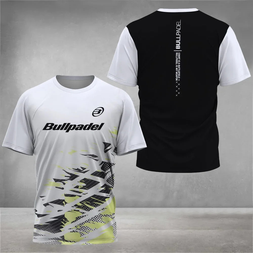 Cool Padel Camiseta Transpirable de Manga Corta Secado Rápido para Verano, Top de Calle para Hombre, Camiseta de Tenis para Exteriores, Nueva Colección Fitness
