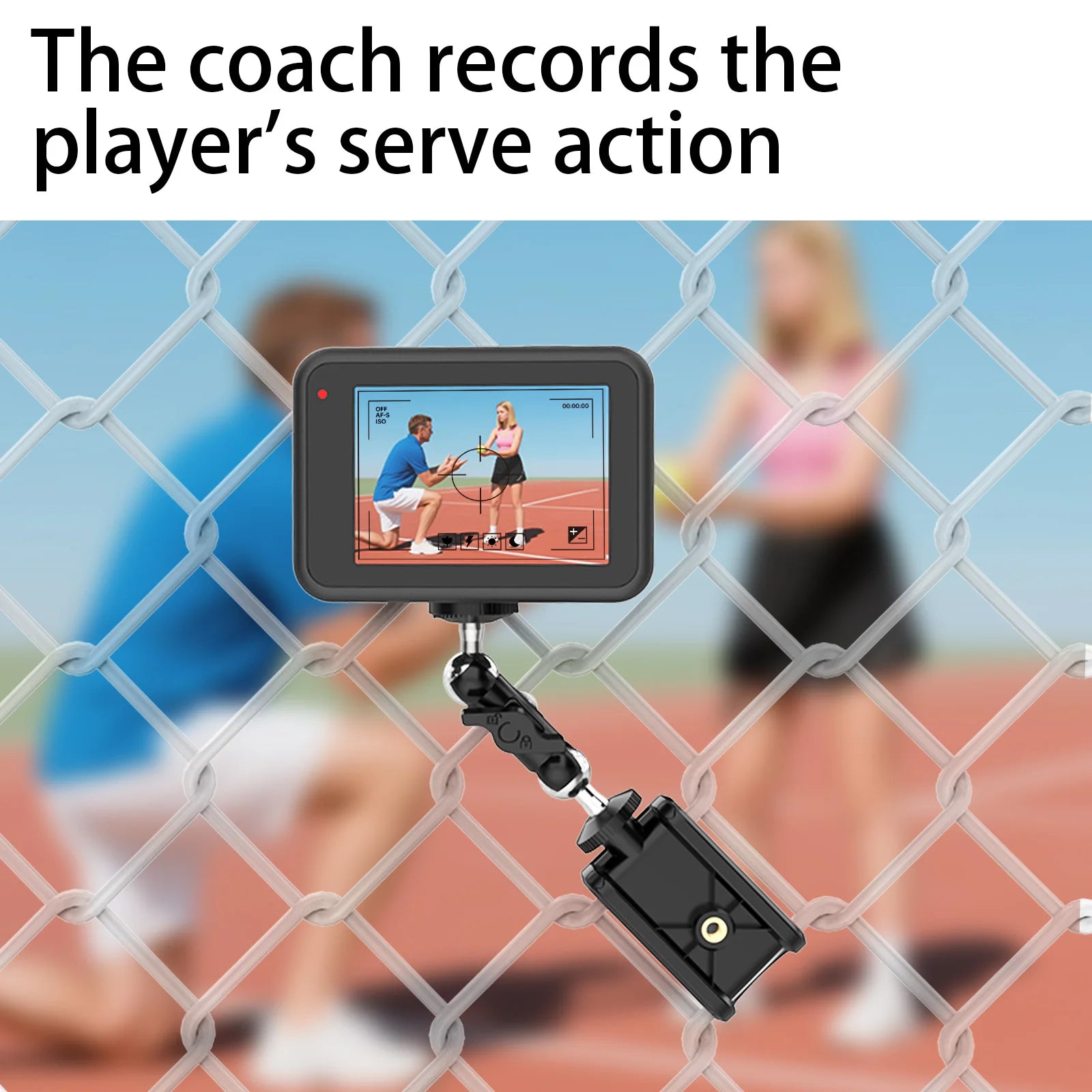 Soporte de Valla para Teléfono Móvil, GoPro, Insta360 y Otras Cámaras de Acción, Mevo Start para Grabación de Béisbol, Sóftbol y Tenis