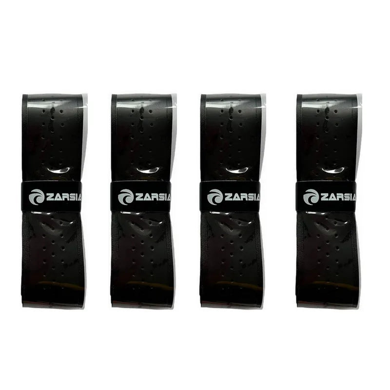 4 Pcs Brown Thick Tennis Grips Non-slip Perforated Badminton Grips Pickleball Racket Overgrip  Padel