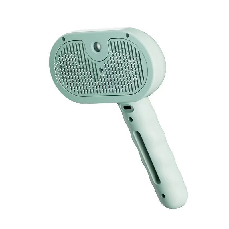 Cepillo para perros al vapor, cepillo eléctrico rociador para gatos, cepillo vaporizador 3 en 1 para perros para masajes, cuidado de mascotas, eliminación de pelo enredado y suelto