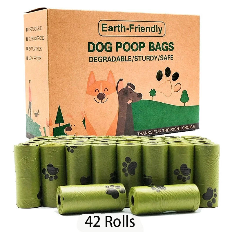 Nuevas bolsas biodegradables para excrementos de perro a granel, bolsas de caca perfumadas Biobase, bolsas degradables para desechos de gato, dispensador de excrementos de perro, regalos