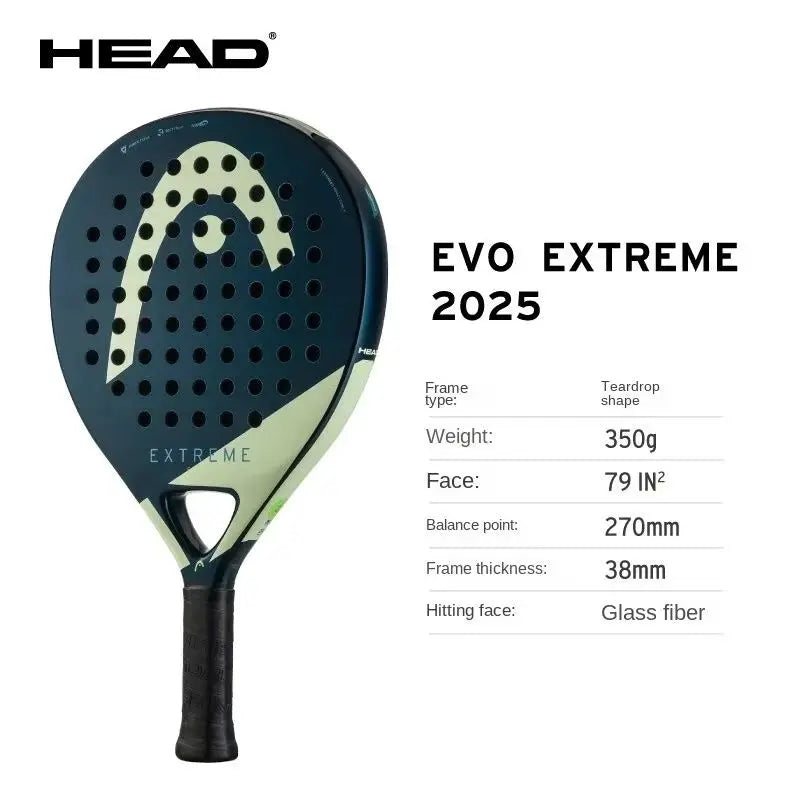 HEAD 2025 Nuevas raquetas de pádel y tenis Serie VIBE Fibra de carbono Núcleo de espuma Eva Memory Flex Raquetas de pádel y tenis ligeras
