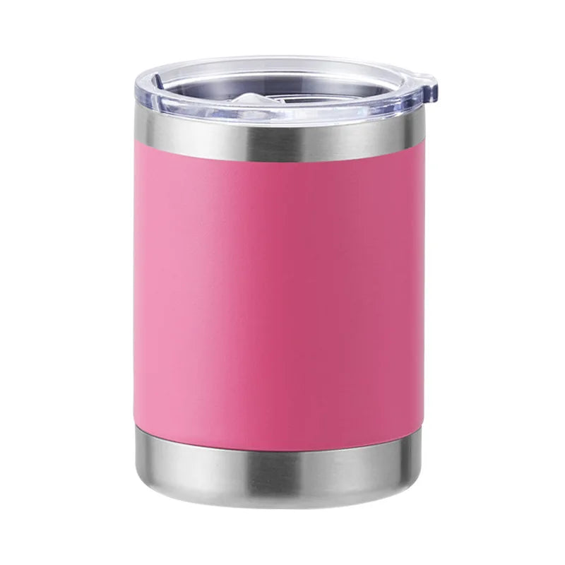 Taza de café de acero inoxidable de doble pared para coche, 10 oz, taza de café, taza de cerveza, 300 ml, termo aislado al vacío