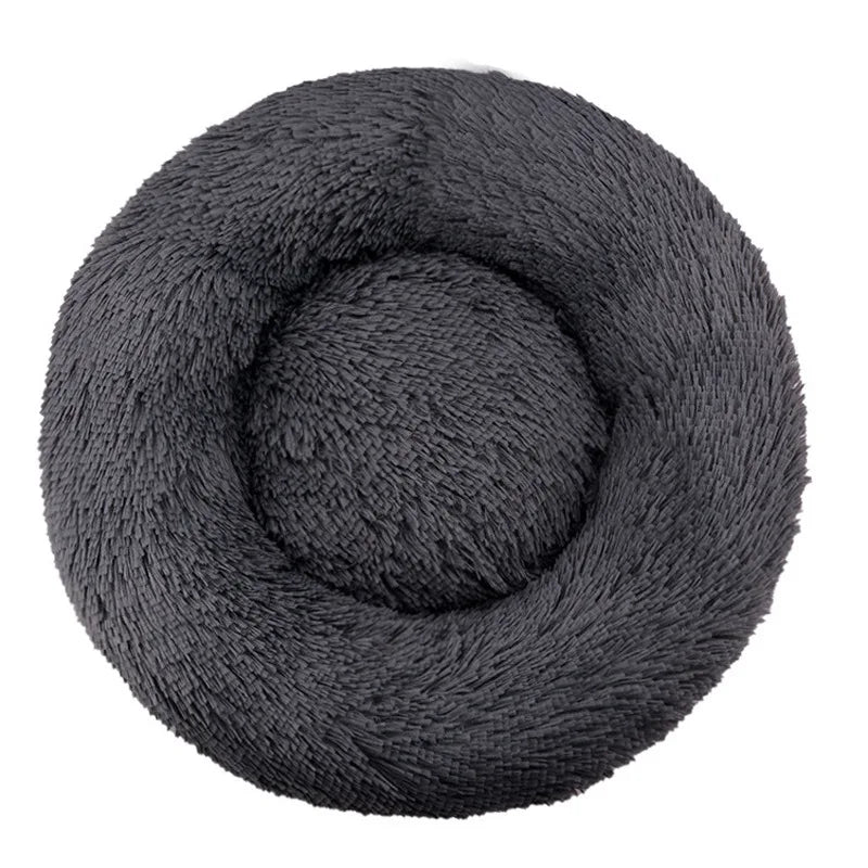 Cama redonda para perro, cama cálida de invierno para gato, cesta de felpa para perro, cama lavable para mascotas, para perros pequeños, medianos, grandes, sofá para gatos