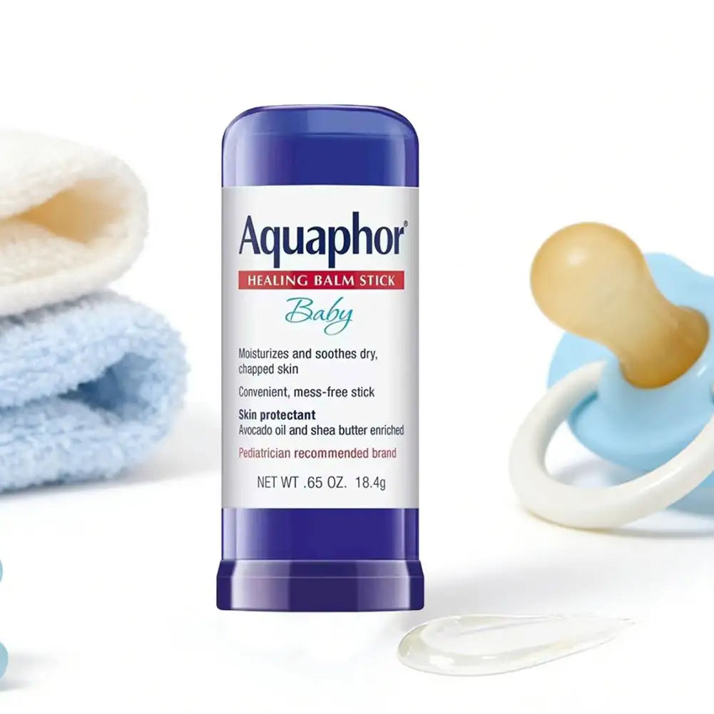 Aquaphor Baby Healing Balm Stick 18,4 g - Aceite de Aguacate Manteca de Karité Calma la Piel Seca y Agrietada Hipoalergénico Cuidado de la Piel Multiusos
