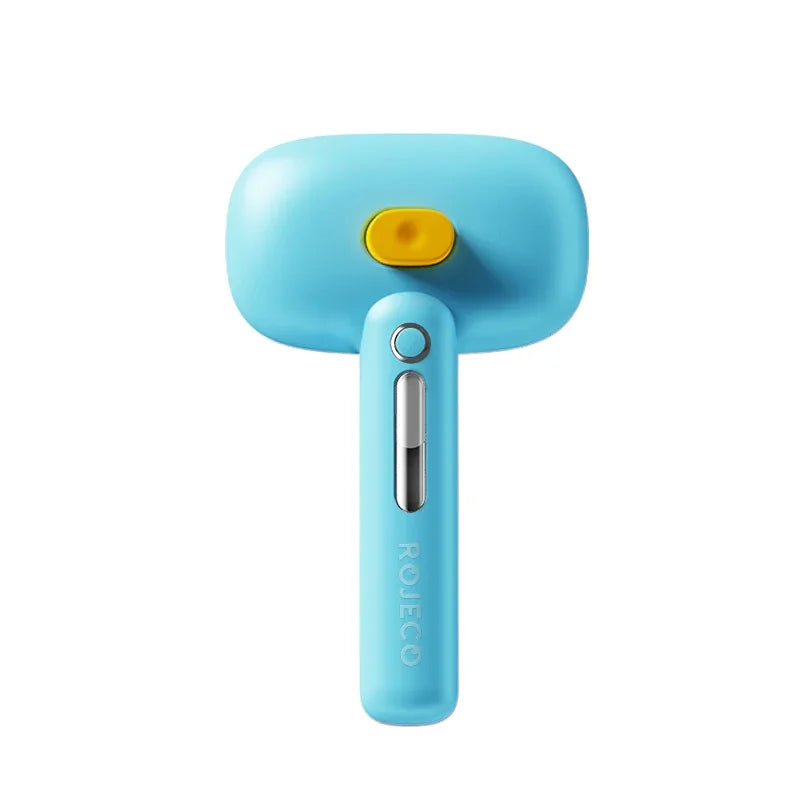 Cepillo de vapor eléctrico ROJECO para mascotas, cepillo pulverizador para perros y gatos, peine para eliminar el pelo de mascotas, herramienta de aseo para mascotas, cepillo de niebla de agua removedor de pelo
