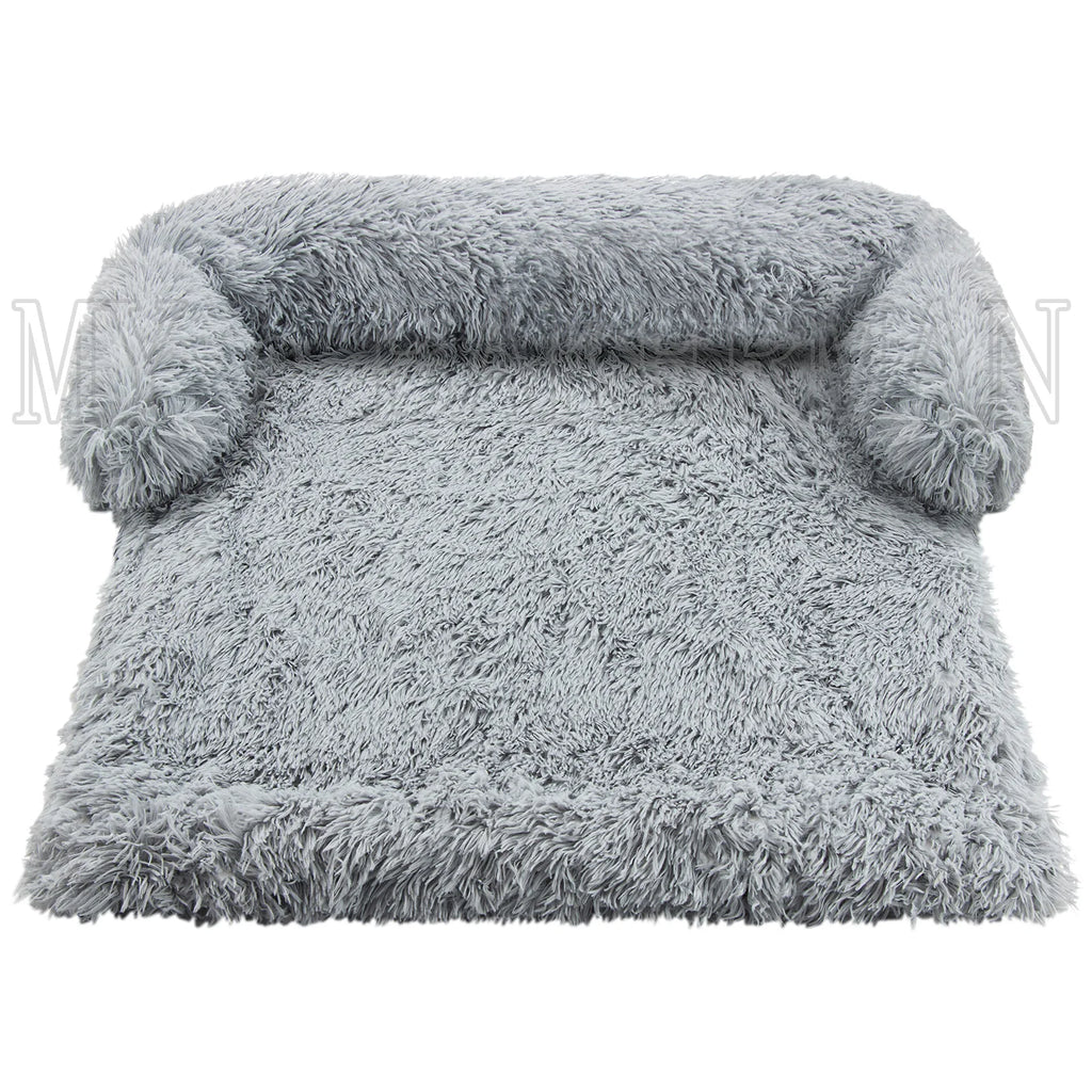 S-XXL Sofá Cama para Perros, Cama Calmante para Mascotas, Nido Cálido Lavable, Protector de Muebles Suave, Manta para Gatos, Cama Sofá para Perros Grandes