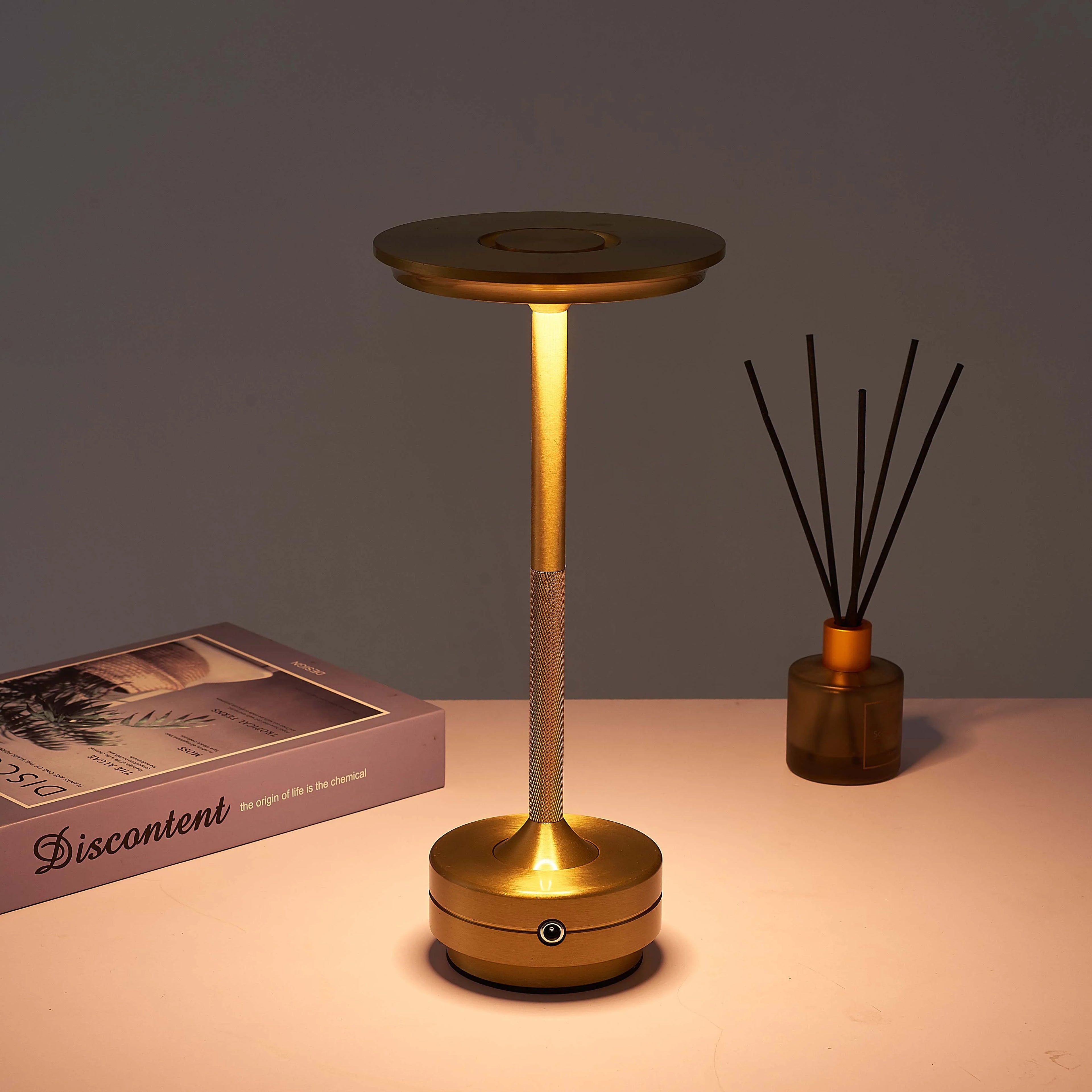 Lámpara de mesa recargable nórdica TrendyHome, lámpara LED táctil, decoración de mesa de café, decoración de dormitorio para estudio, luz de escritorio bonita para mesita de noche