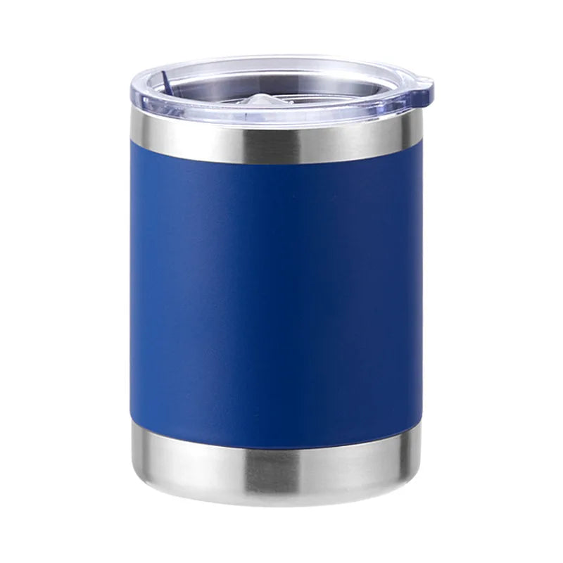 Taza de café de acero inoxidable de doble pared para coche, 10 oz, taza de café, taza de cerveza, 300 ml, termo aislado al vacío