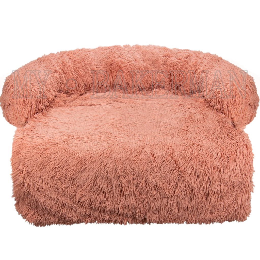 S-XXL Sofá Cama para Perros, Cama Calmante para Mascotas, Nido Cálido Lavable, Protector de Muebles Suave, Manta para Gatos, Cama Sofá para Perros Grandes