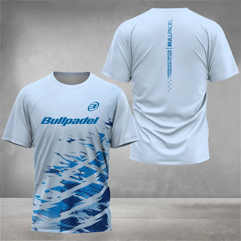 Cool Padel Camiseta Transpirable de Manga Corta Secado Rápido para Verano, Top de Calle para Hombre, Camiseta de Tenis para Exteriores, Nueva Colección Fitness