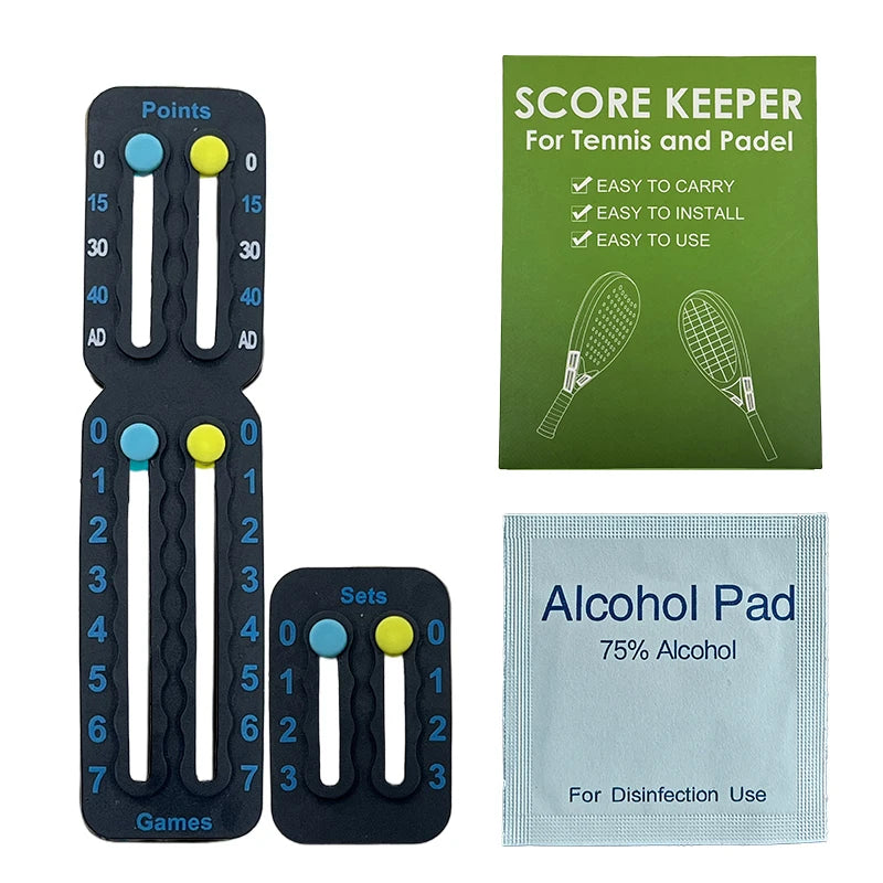 Original Small Score Board For Tennis Padel Racket Lightweight Patent Certified Anti-Paint Peeling Scorekeeper for Amateurs