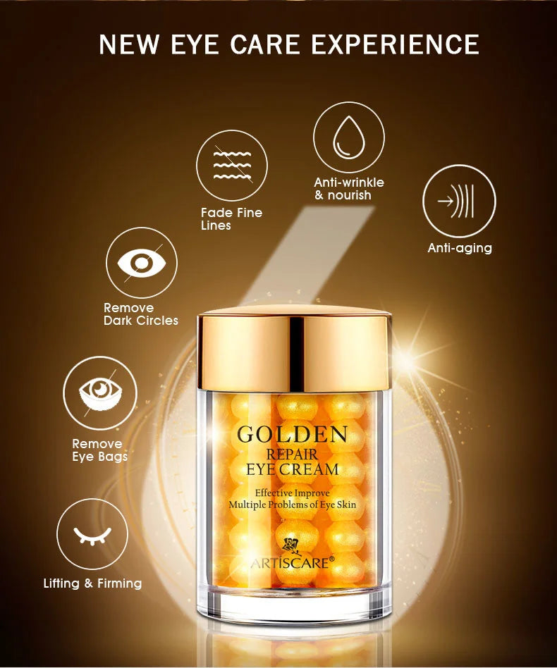 ARTISCARE SET de cuidado de la piel con oro de 24K, Crema facial, Suero hidratante, Esencia para ojeras, Productos coreanos para el cuidado de la piel