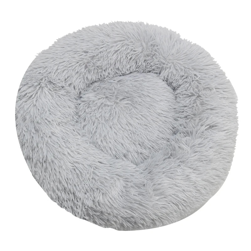 Cama redonda para perro, cama cálida de invierno para gato, cesta de felpa para perro, cama lavable para mascotas, para perros pequeños, medianos, grandes, sofá para gatos